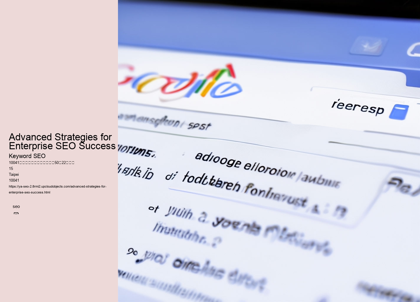 Advanced Strategies for Enterprise SEO Success