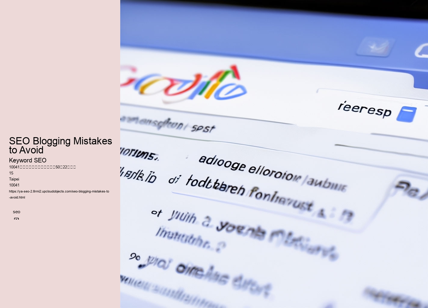 SEO Blogging Mistakes to Avoid