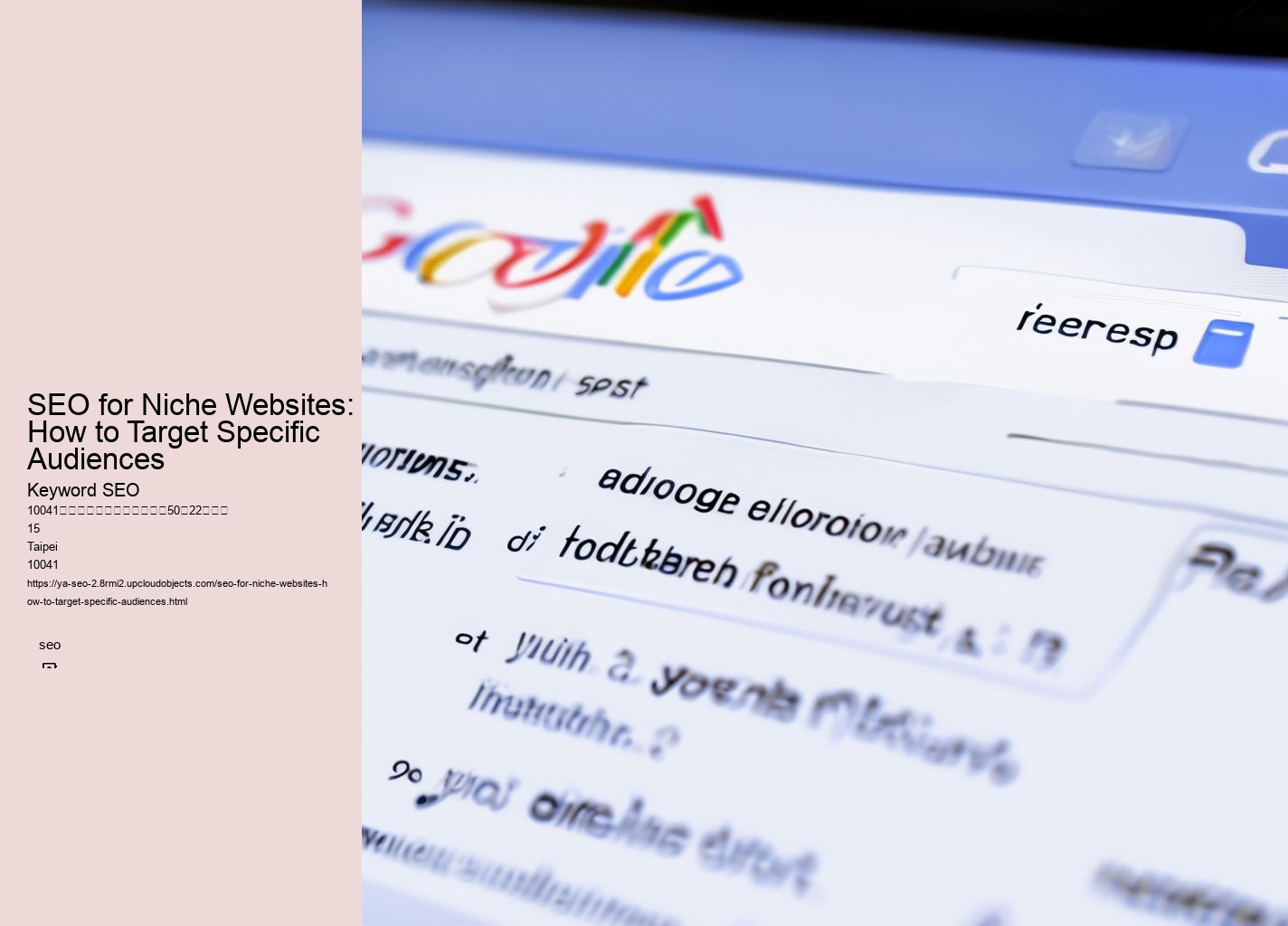 SEO for Niche Websites: How to Target Specific Audiences